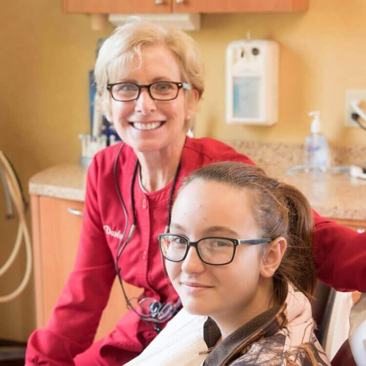 Dentist and a patient